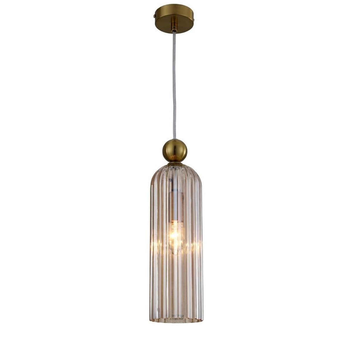 Lampa wisząca PIEGA E14 klosz bursztynowy LP-939/1P
