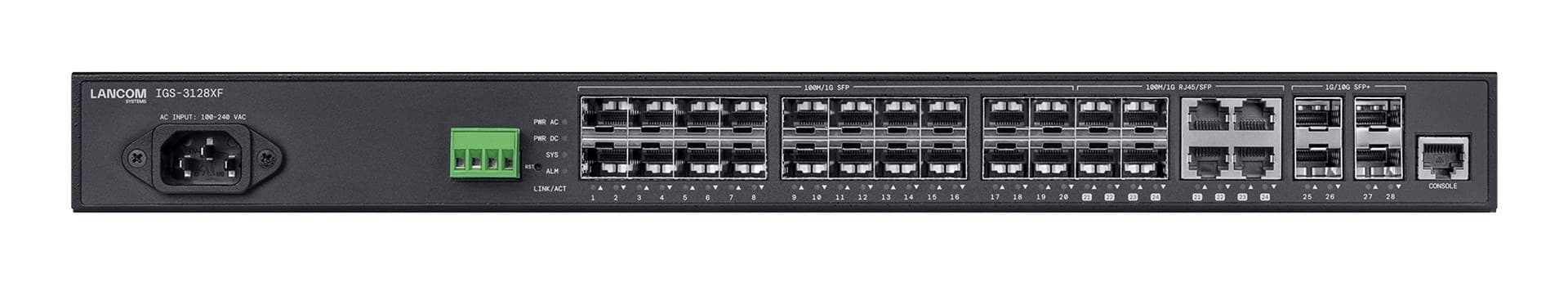 LANCOM IGS-3128XF przełącznik zarządzany L2/L3 24xSFP 4xSFP+ 1U