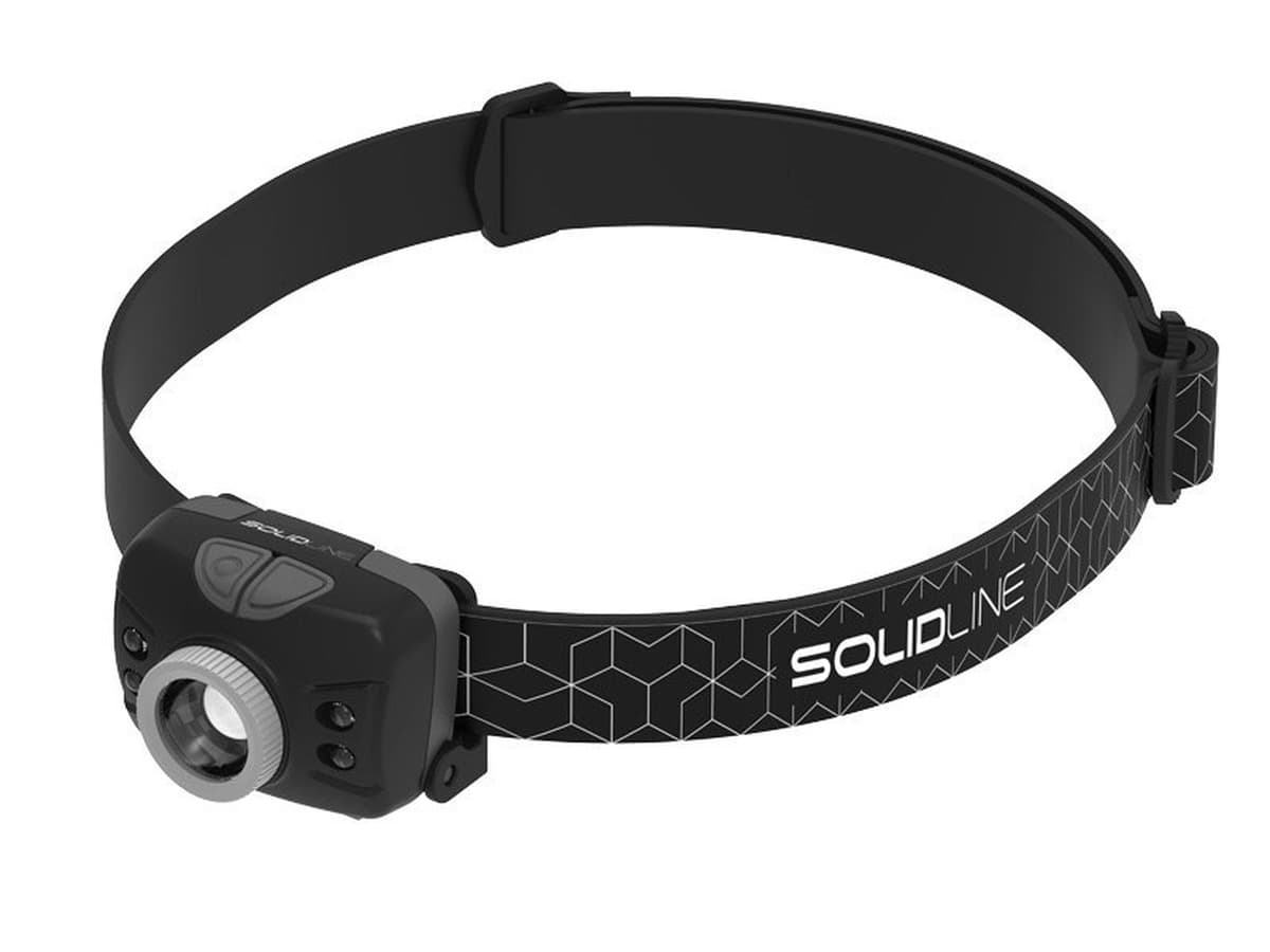 Latarka czołowa LED Solid 502205 czarna uniwersalna