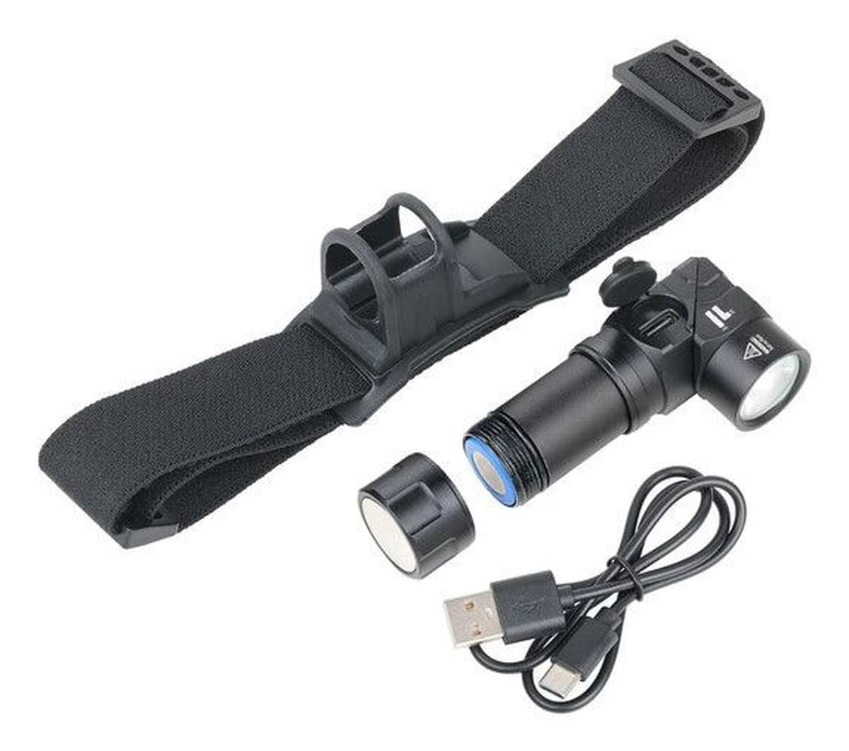 Latarka TROIKA ECO KNICKLICHT MICRO czarna z magnesem i USB