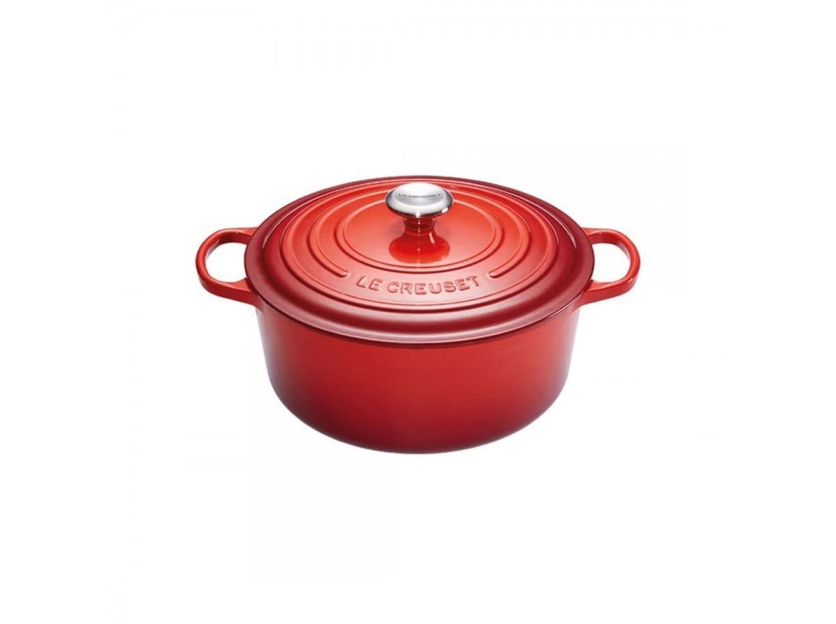 Le Creuset Garnek Signature Okrągły 24 cm Czerwony