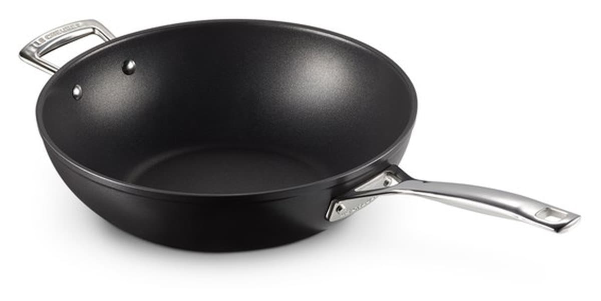 Le Creuset Patelnia Stir-Fry Nieprzywierająca 30cm Srebrna