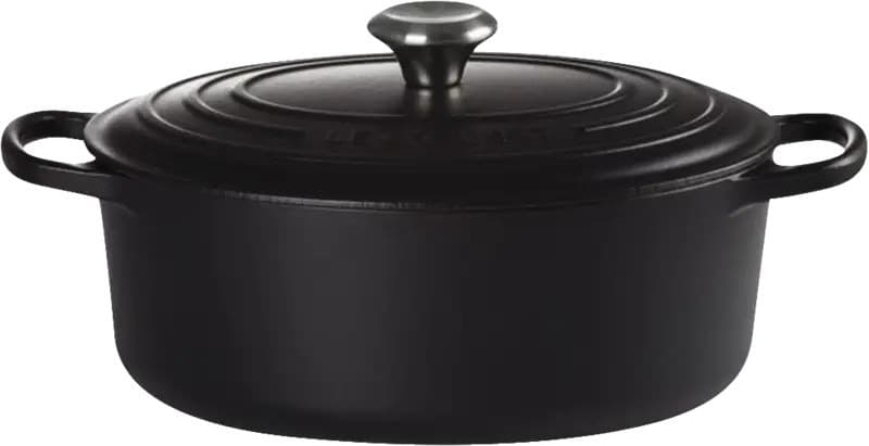 Le Creuset Rożen Owalny Signature 35cm Czarny