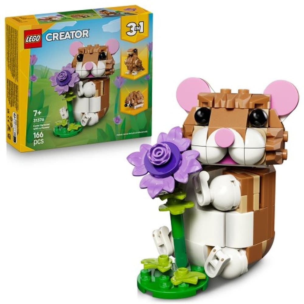 LEGO Creator Uroczy Chomik z kwiatkiem 3w1 31376