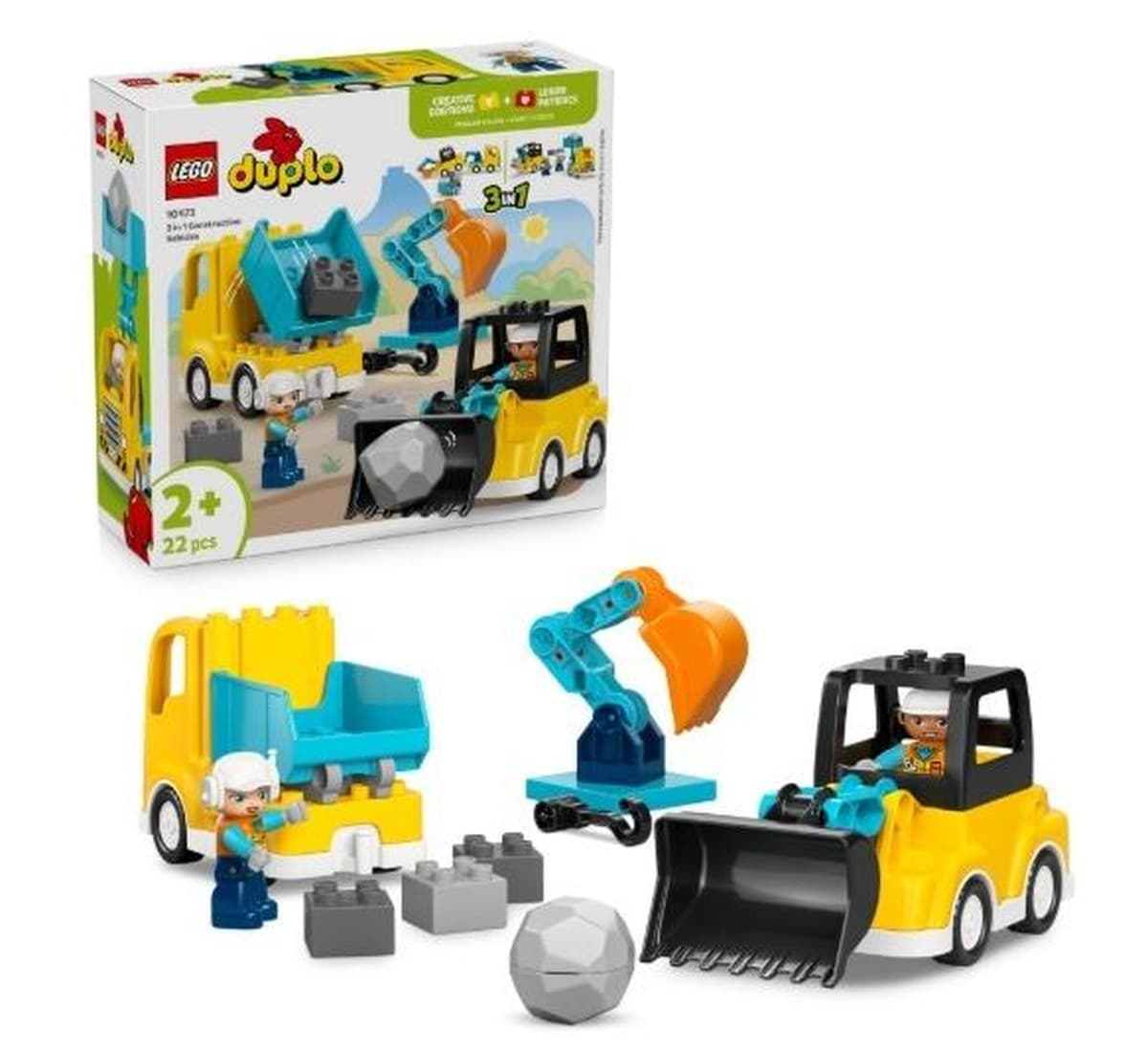 LEGO DUPLO TOWN Pojazdy budowlane zestaw klocków 3w1