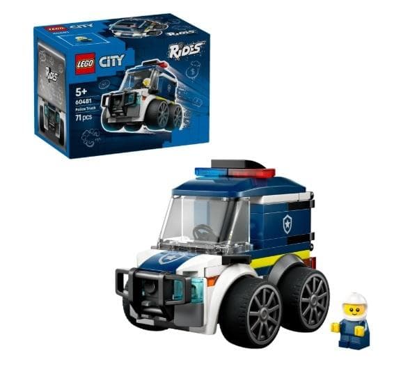 LEGO City Ciężarówka Policyjna z Wyścigówką