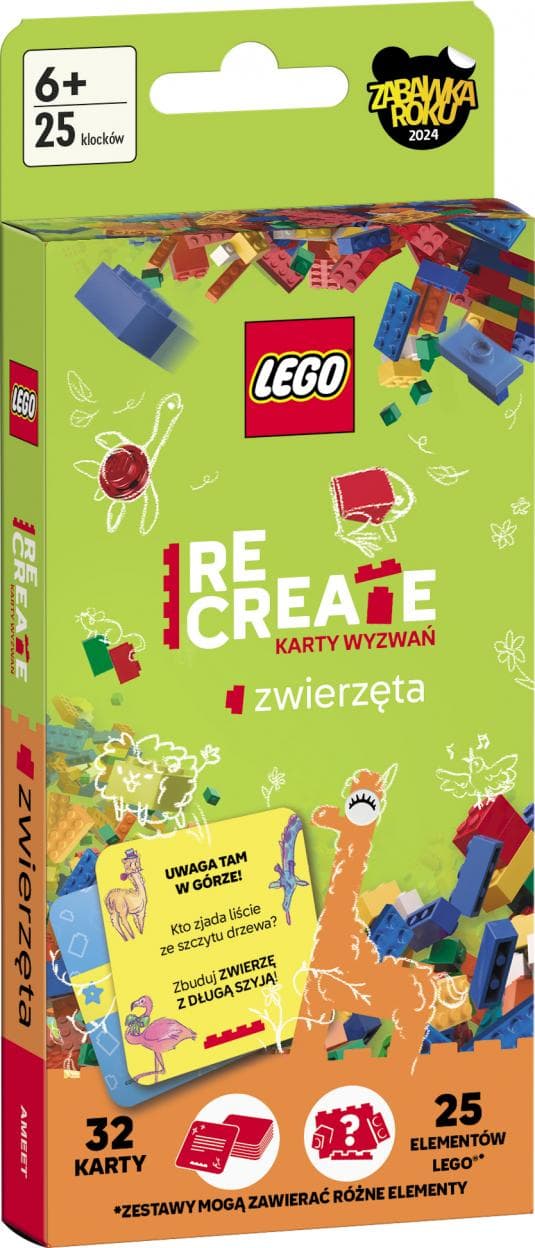 Lego Recreate Karty wyzwań Zwierzęta