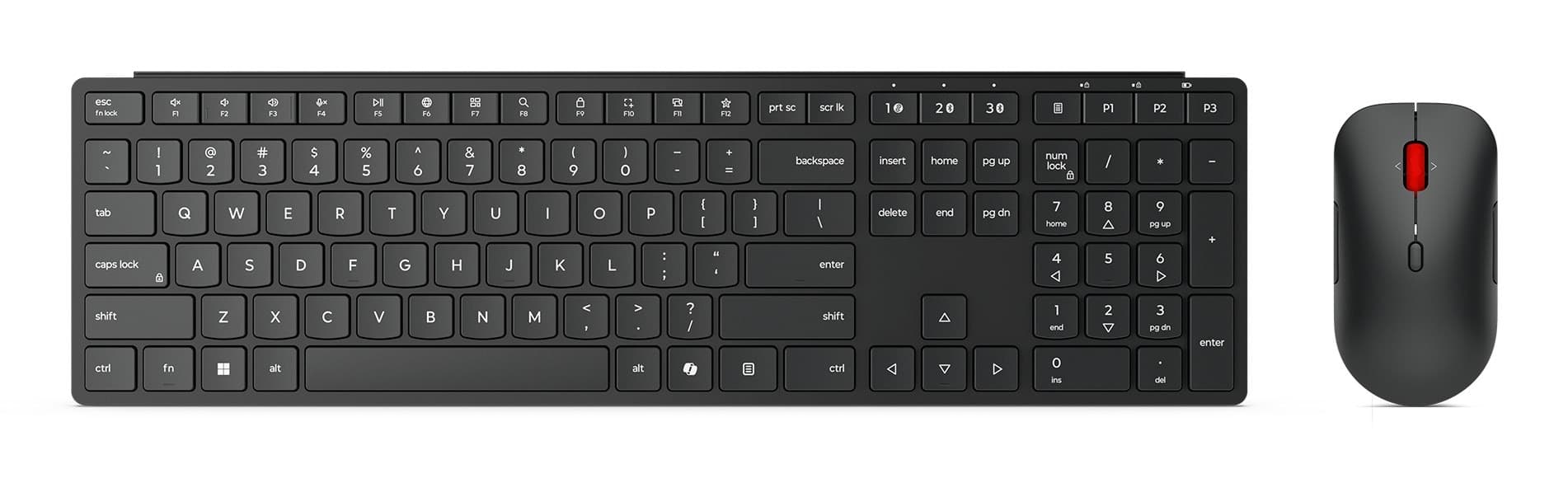 Lenovo Wireless Multi-Mode Pro ComboKeyboard and Mouse 6000 - układ US English