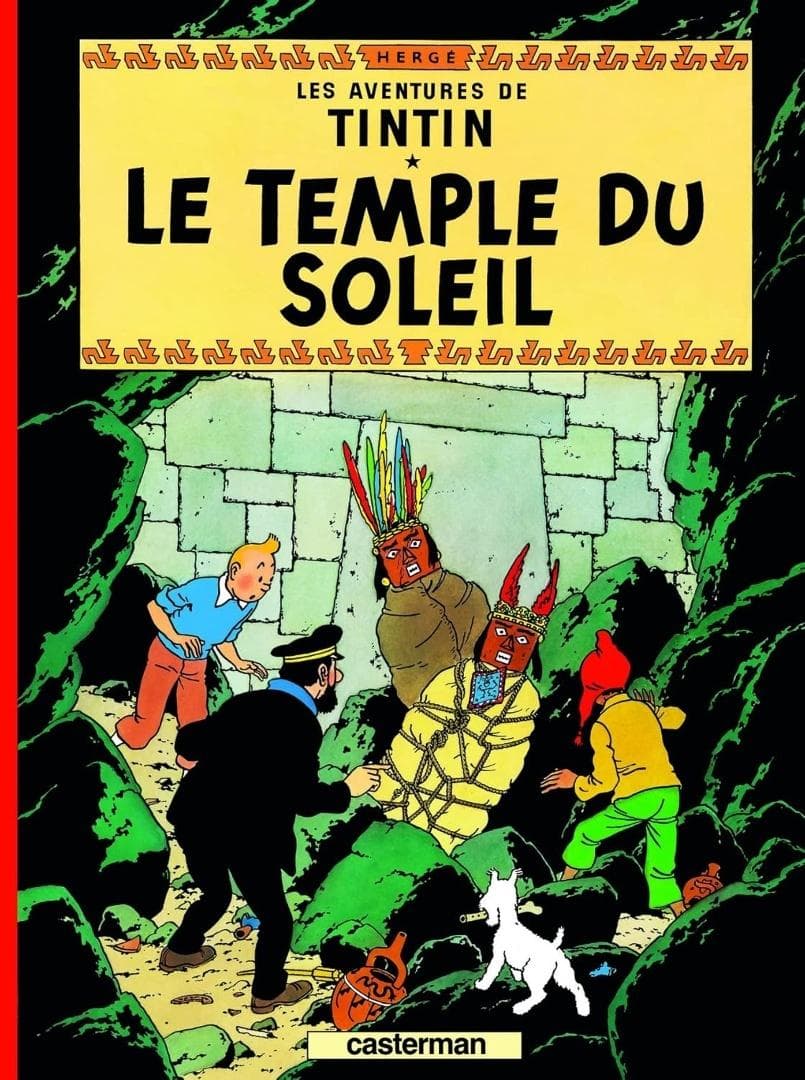 Przygody Tintina: Świątynia Słońca - Hergé komiks 226x296 mm
