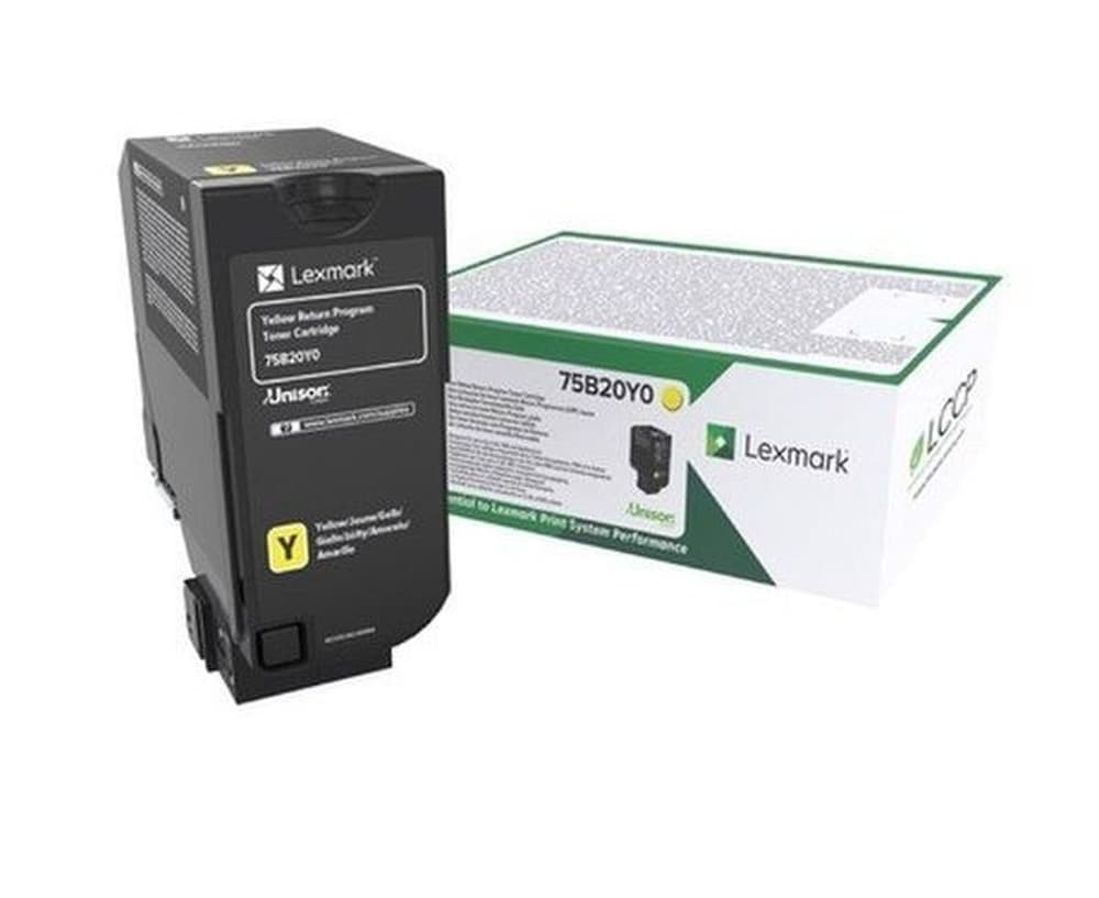 Lexmark 75B20Y0 Żółty Toner Oryginalny
