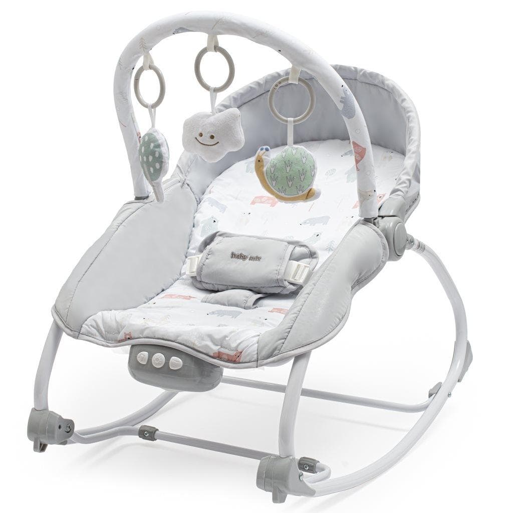 Leżaczek multifunkcyjny Baby Mix z wibracjami i pałąkiem 80 cm