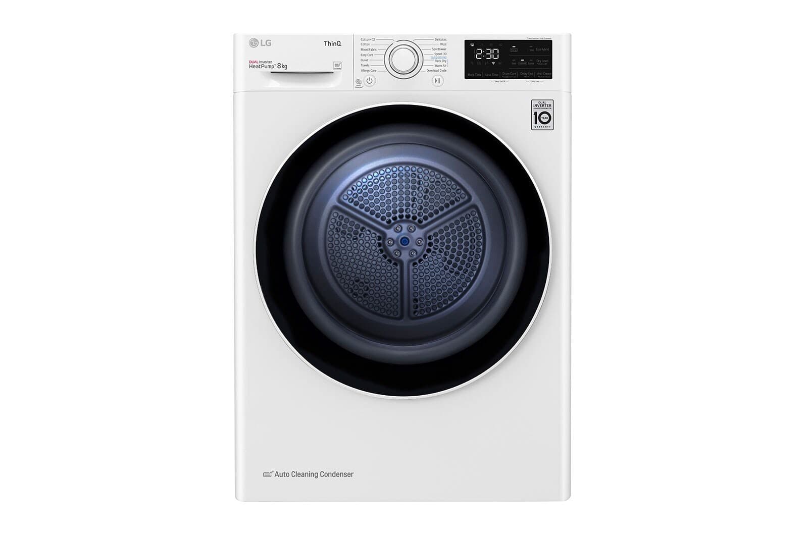 LG RH80V3AV6N suszarka do ubrań wolnostojąca 8 kg biała