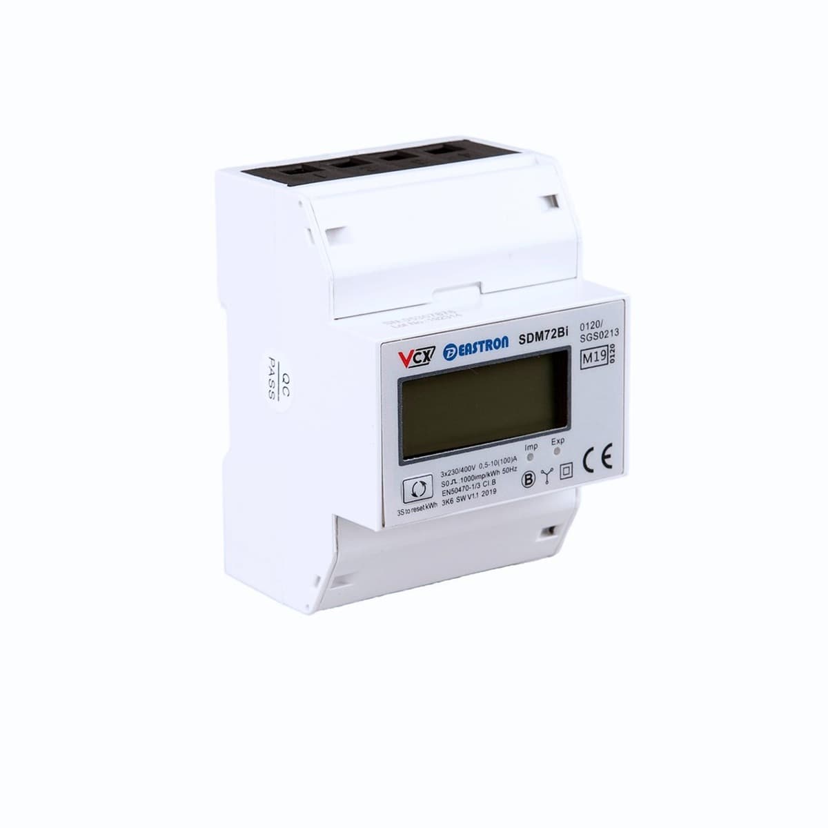 Licznik energii elektrycznej 3-Fazowy VCX 230V 100A MID Dwukierunkowy
