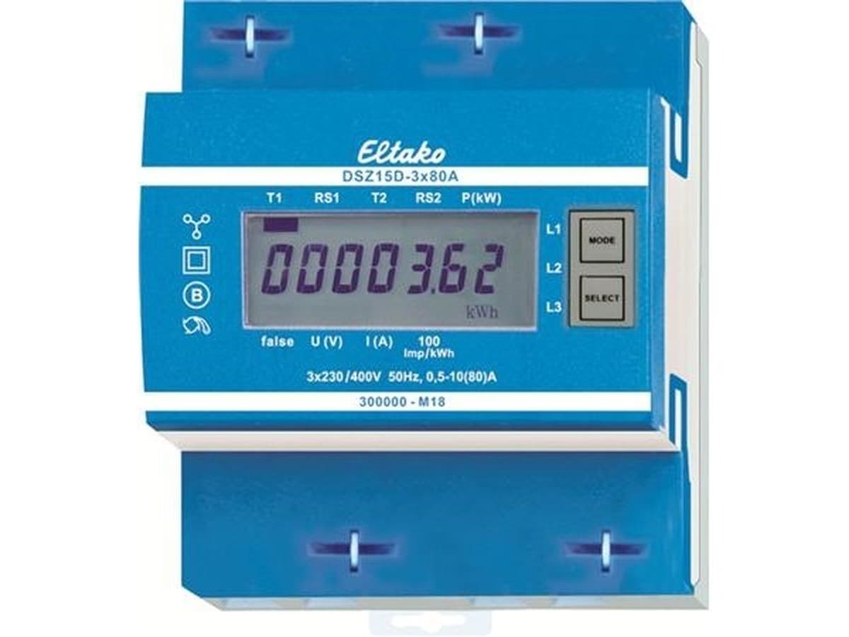 Licznik energii elektrycznej trójfazowy ELTAKO DSZ15D-3x80A MID