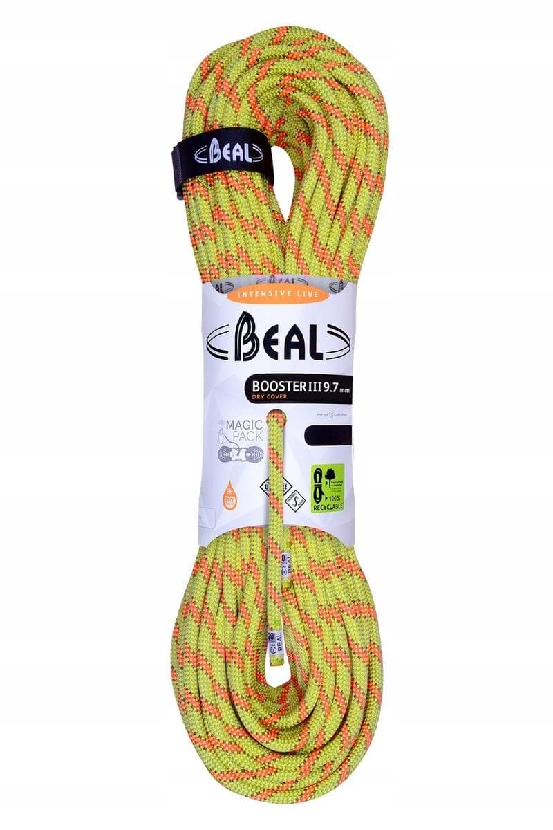 Lina wspinaczkowa Beal Booster 9.7mm 60m Dry Cover - Anis