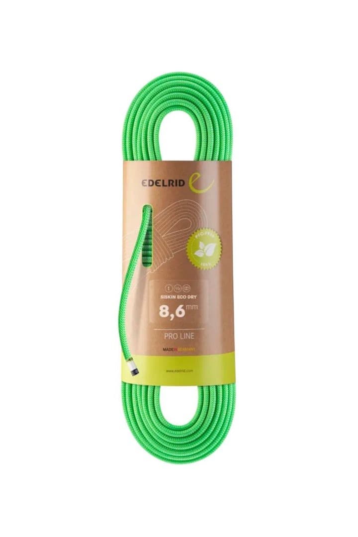 Lina wspinaczkowa Siskin Eco Dry 8,6 mm 70 m neonowa zieleń