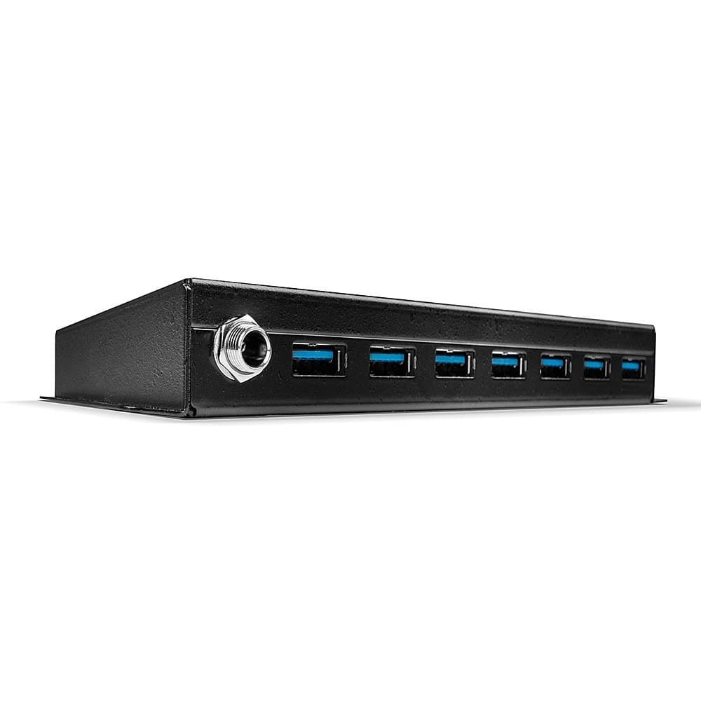 7-portowy Hub USB 3.0 Lindy Przemysłowy do montażu na biurku