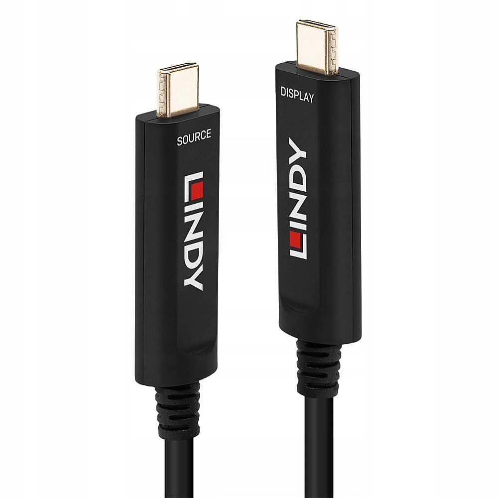 LINDY Hybrydowy kabel USB 3.2 Gen 1 i DP 1.4 Type-C, 8 m