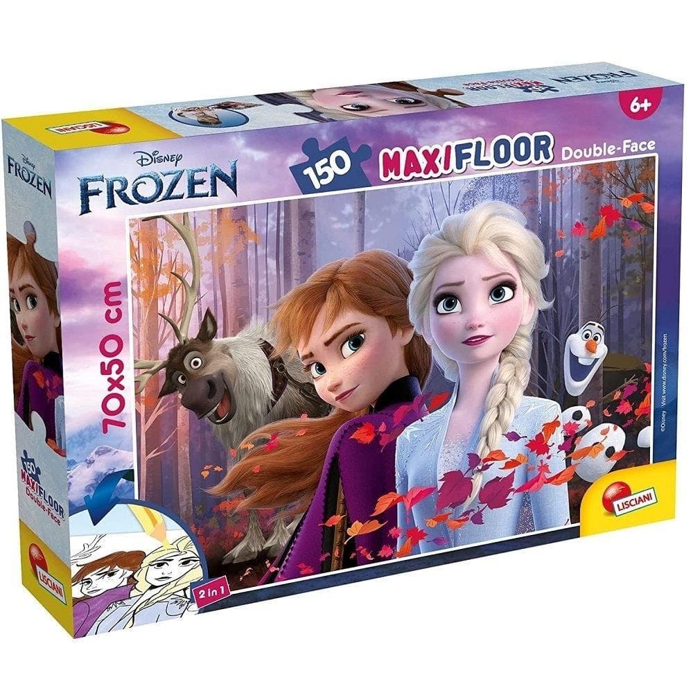 Lisciani Kraina Lodu Puzzle Dwustronne 150 Elementów Maxi od 6 Lat
