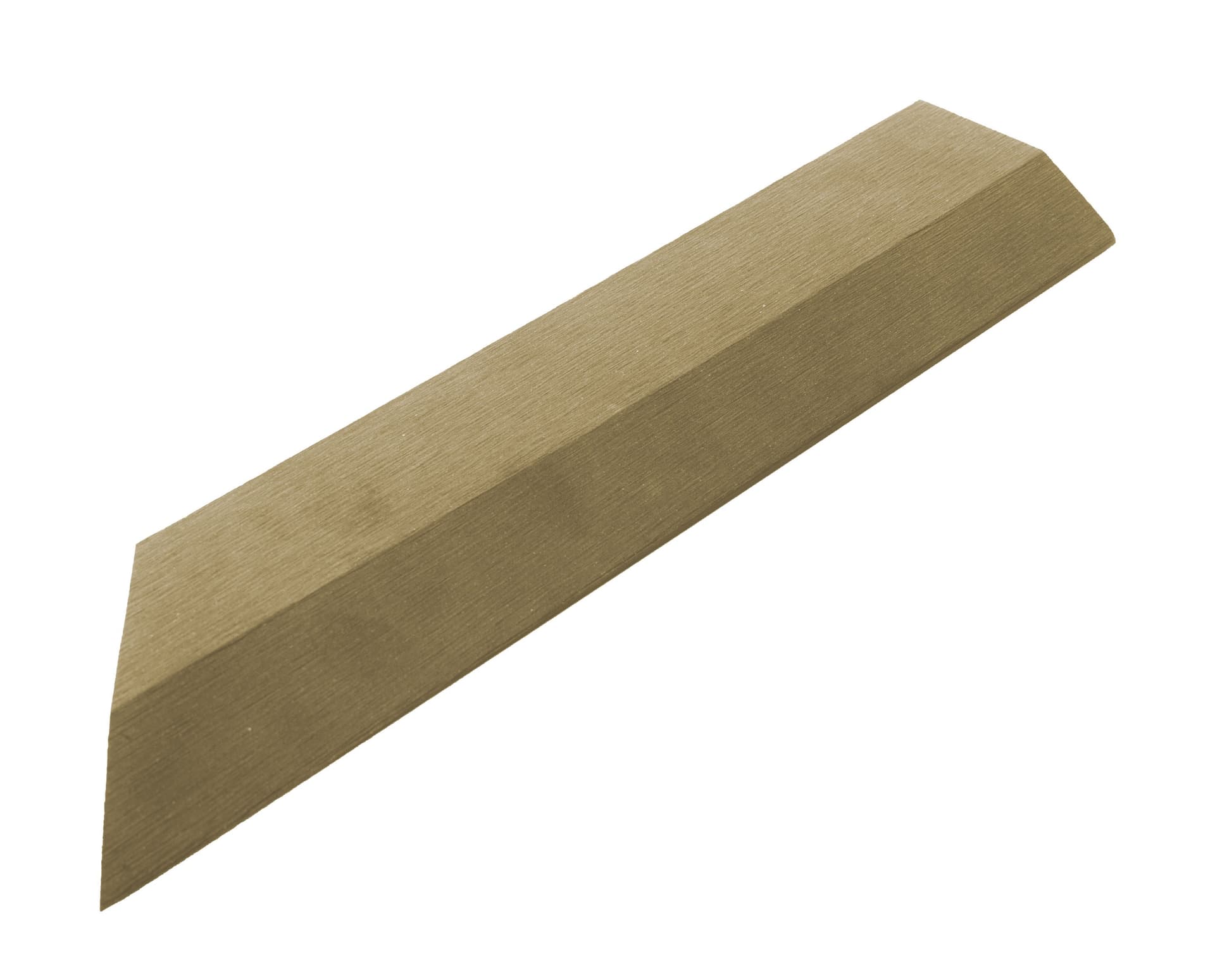 Listwa przejściowa G21 Cumaru do płytek WPC, narożna 38,5 x 7,5 cm (lewa)