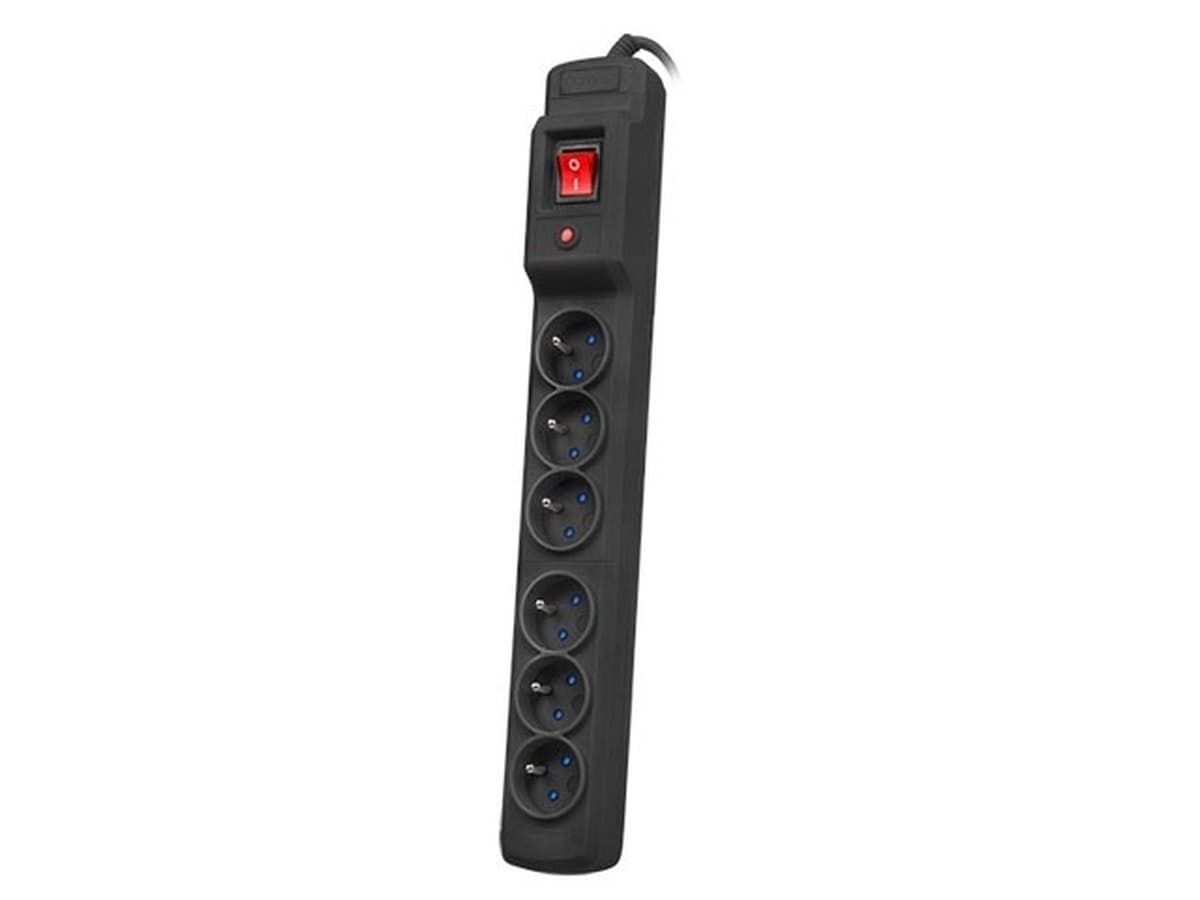 Listwa zasilająca ARMAC MULTI M6 6 gniazd 10 m kabel czarna 230V