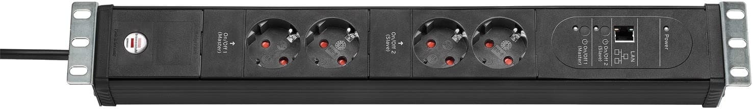 Listwa zasilająca Brennenstuhl Premium-Web-Line V3 19" do szafy serwerowej, 4 gniazda, 3m