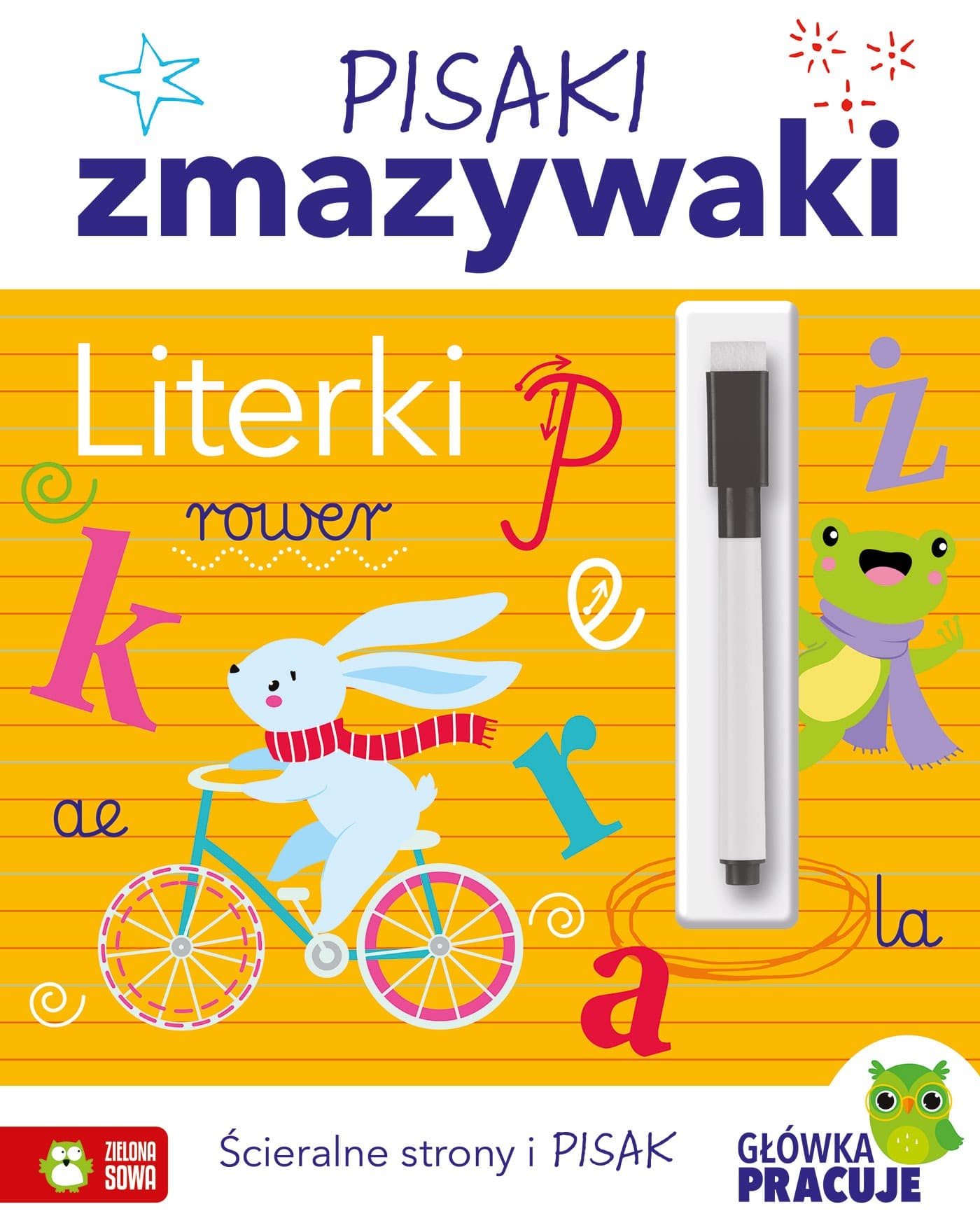Literki. Pisaki zmazywaki