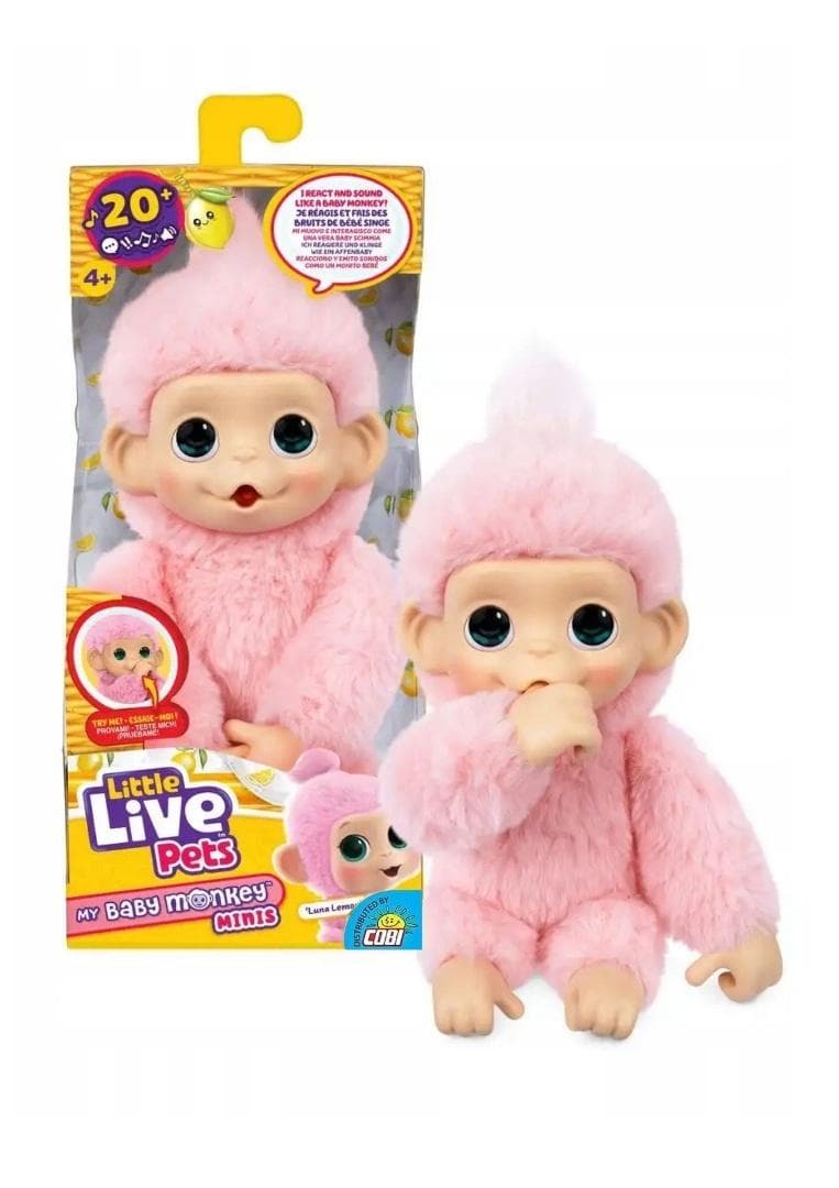 MOJA MINI MAŁPKA LUNA LEMON - Pluszowa zabawka dla dzieci