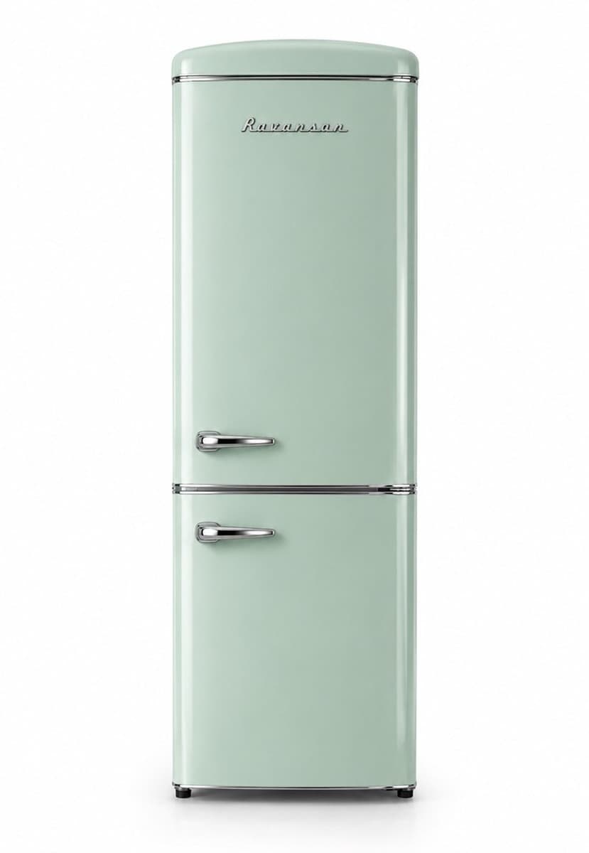 Lodówka Retro Ravanson LKK-315RM 315l Total No Frost klasa E miętowy