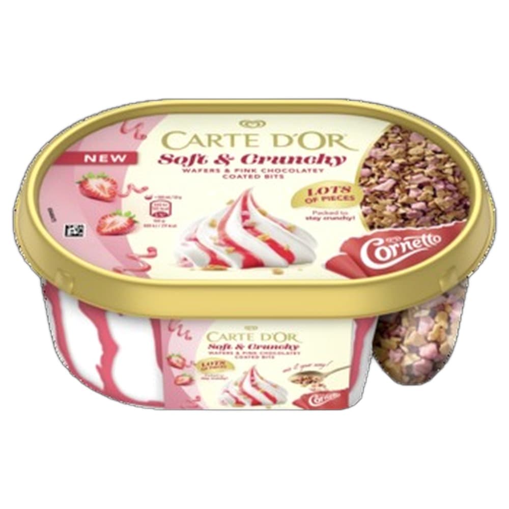 Lody waniliowe z sosem truskawkowym 750 ml