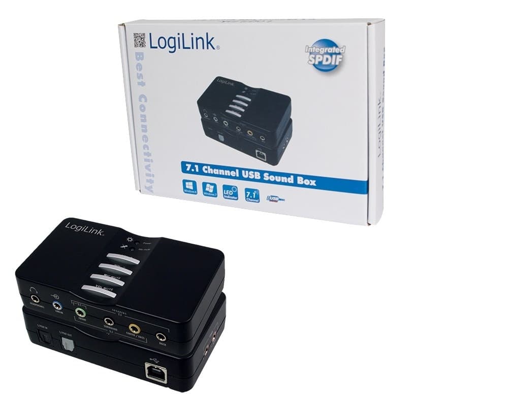 LogiLink Zewnętrzna Karta Dźwiękowa USB Sound Box Dolby 7.1