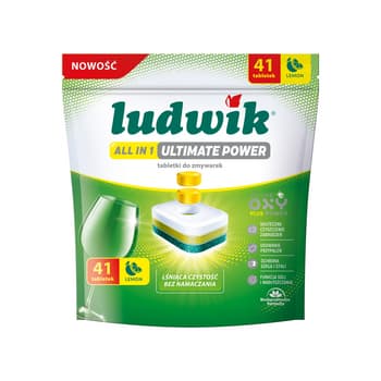 Ludwik tabletki do zmywarki All in 1 cytrynowe ultra 41 szt.