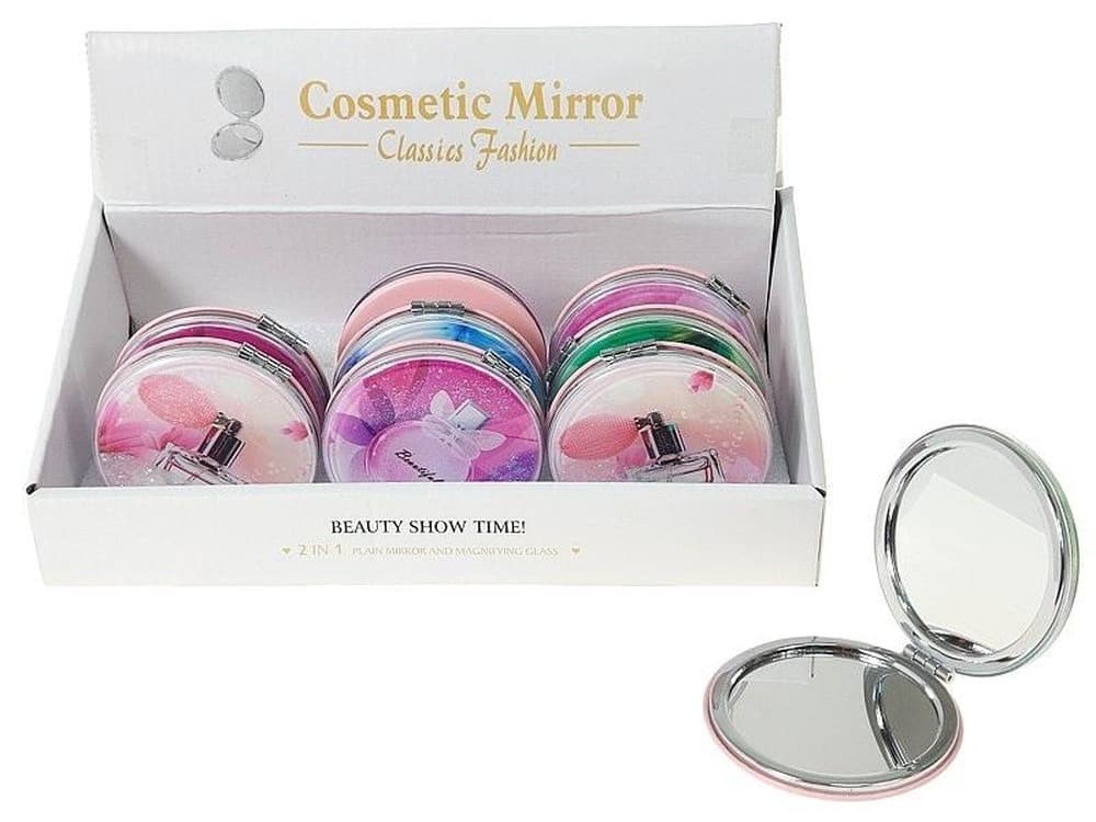 Lusterka kosmetyczne z motywem perfum 12 sztuk
