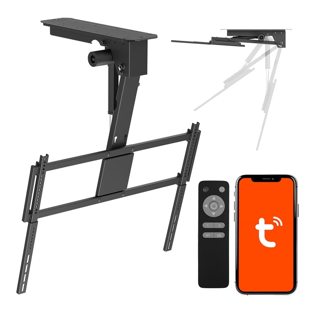Uchwyt sufitowo-ścienny do telewizora 43-86 cali VESA 800x400 Tuya Smart 55 kg MC-176 T