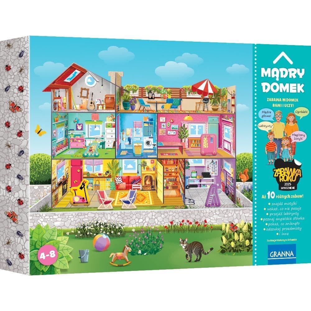 Gra edukacyjna Mądry Domek Granna - dla dzieci w wieku 4-8 lat