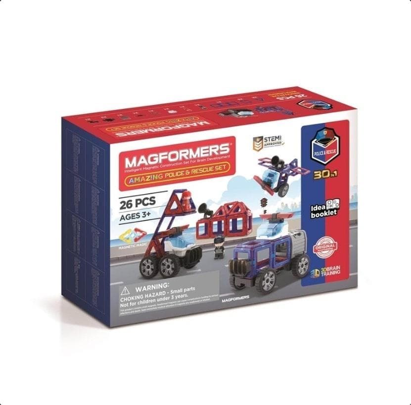 Klocki magnetyczne Magformers Amazing Police 26 elementów