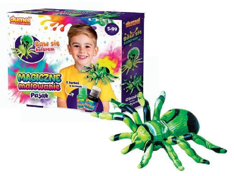Magiczne malowanie z motywem pająka dla dzieci Dumel
