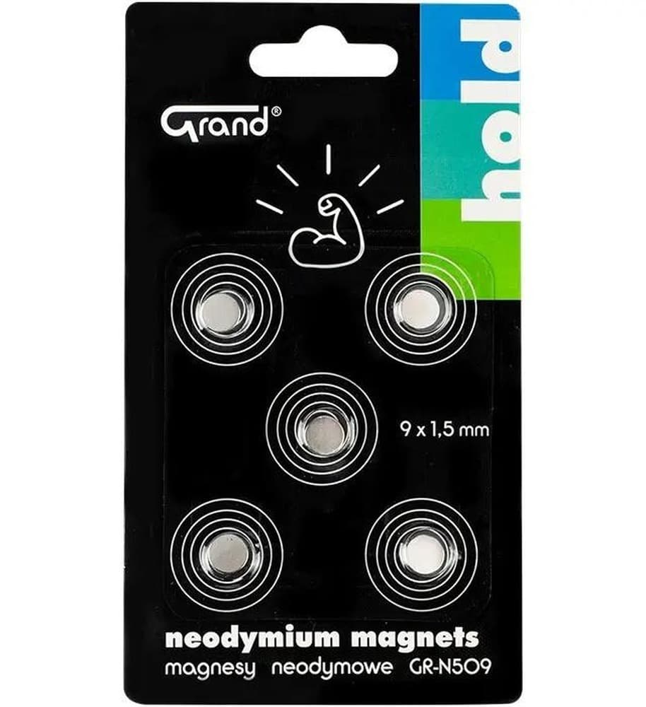 Magnesy neodymowe okrągłe, 9 mm