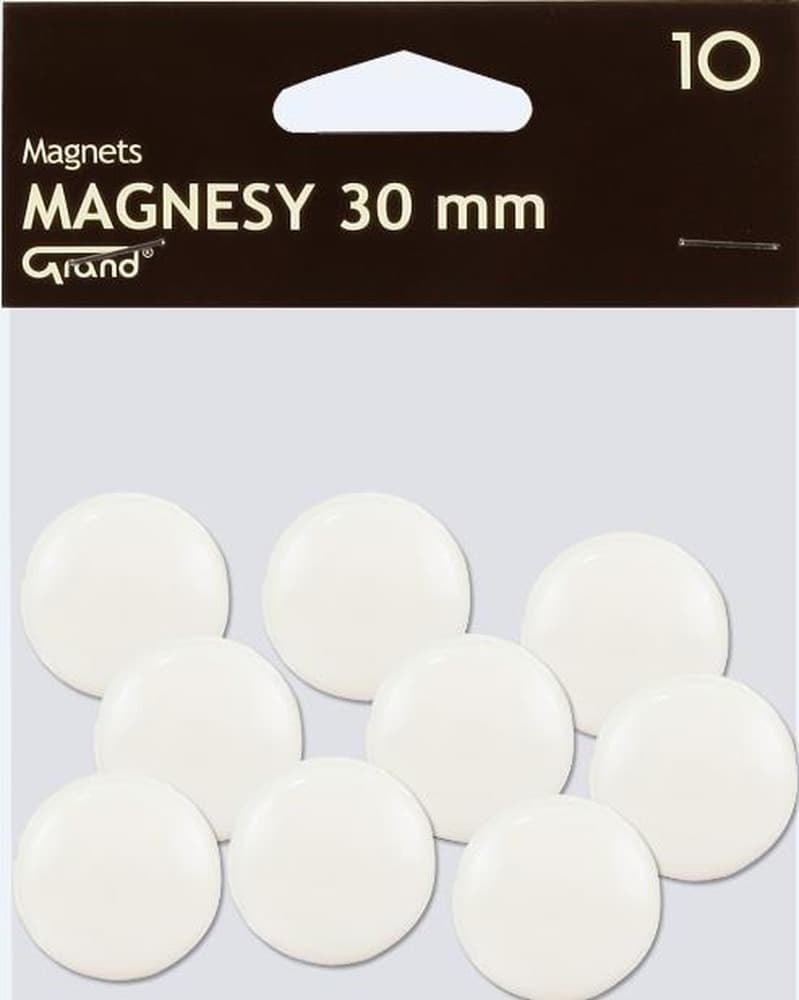 Magnesy w obudowie plastikowej, 30 mm, 10 sztuk
