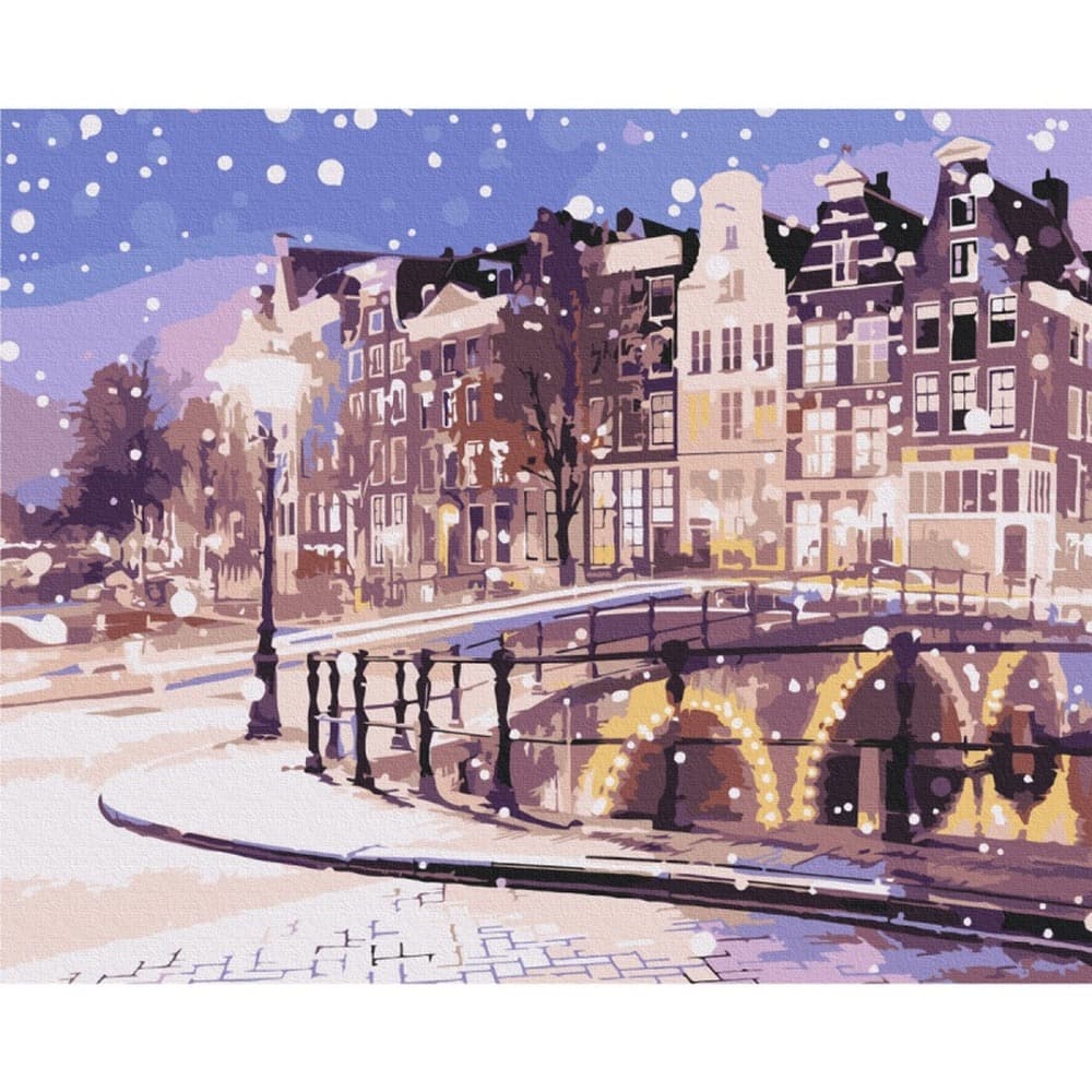 Malowanie po numerach Brushme 40x50 Bajkowy Amsterdam