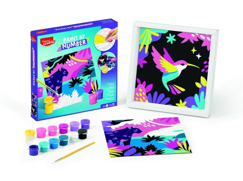 Creativ Leopard i Ptaszek Malowanie po Numerach dla Dzieci
