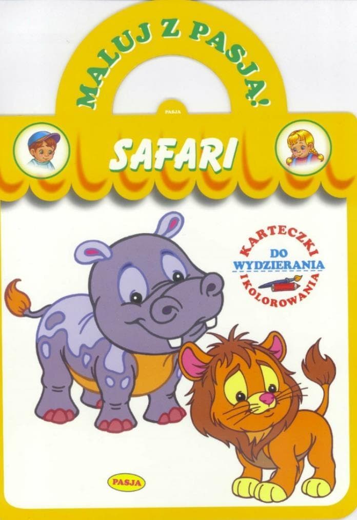 Kolorowanka Safari z perforacją dla dzieci