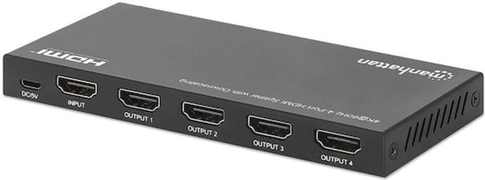 Manhattan 208369 Rozgałęziacz HDMI 4x HDMI, 4K Ultra HD, HDCP, EDID, czarny