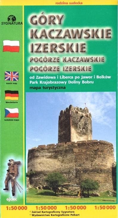 Mapa turystyczna Góry Kaczawskie i Izerskie wydanie 2019