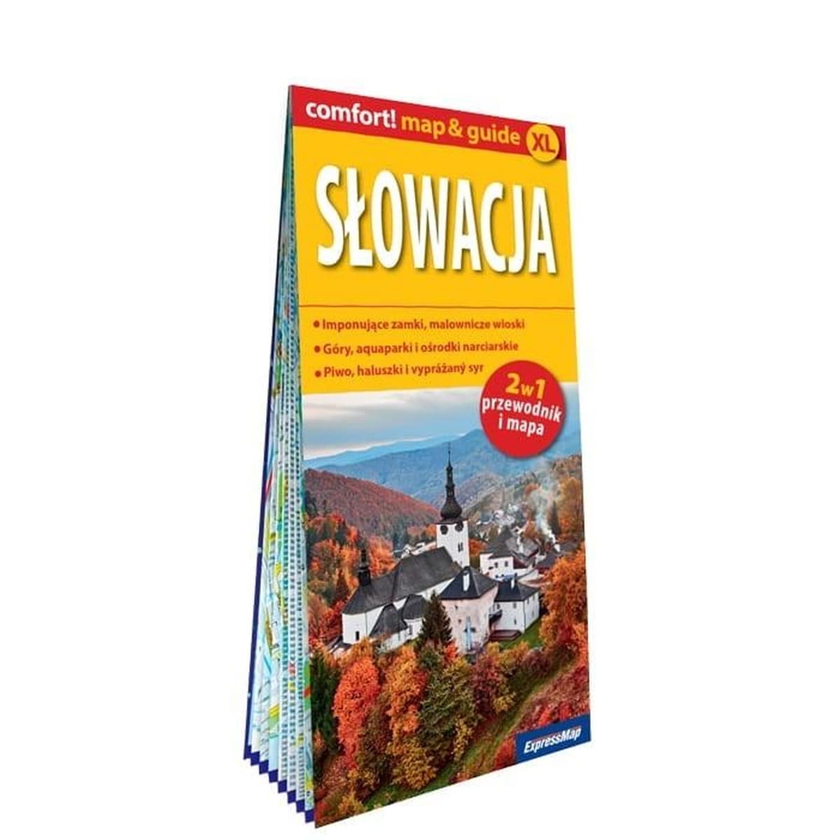 Mapa Słowacja XL laminowana przewodnik wyd. 2024