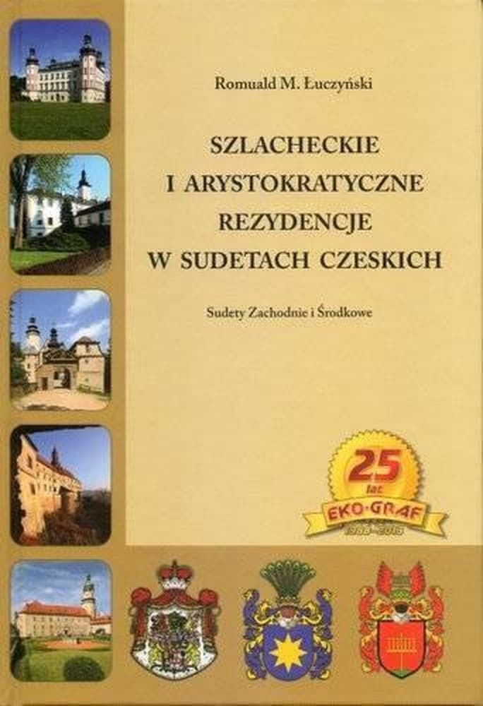 Mapa Sudety Czeskie Szlacheckie i arystokratyczne rezydencje