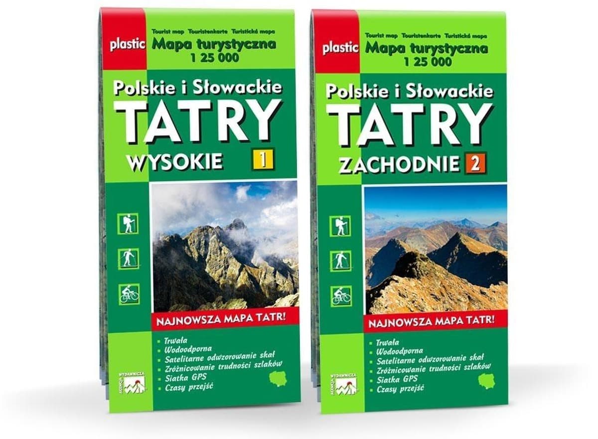 Mapa Turystyczna WIT Tatry Polskie i Słowackie 2w1 1:25 000