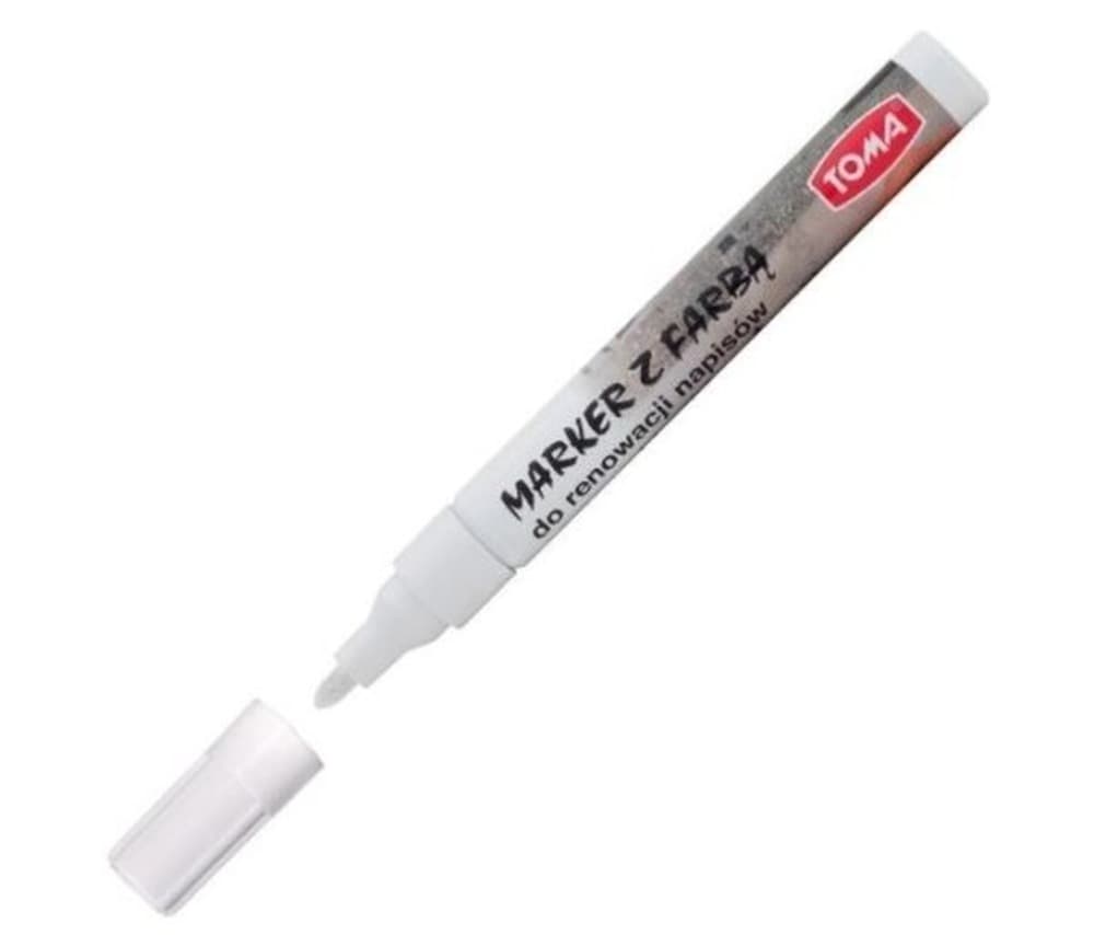 Marker olejowy biały do nagrobków 2,5 mm