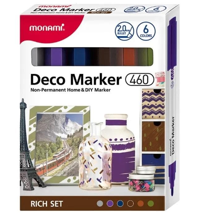 Marker akrylowy Monami Deco Marker metaliczny i neonowy
