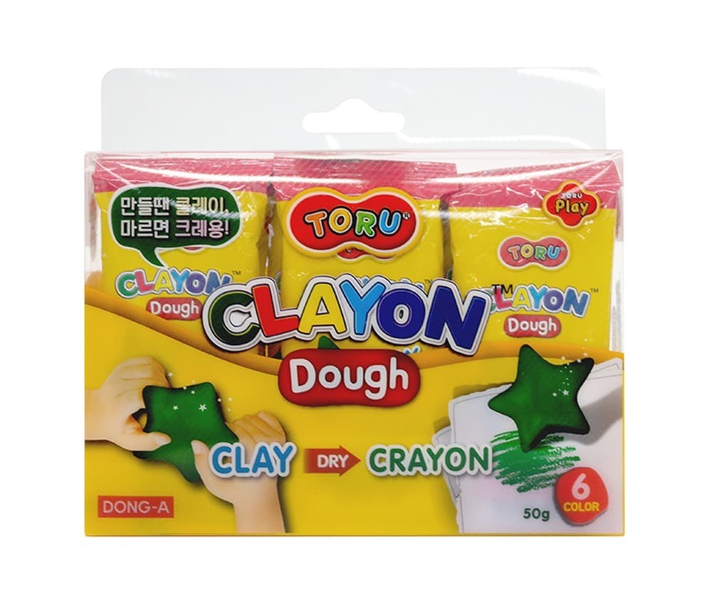 Masa kredkowa toru Dong-a 6 kolorów x 50 g